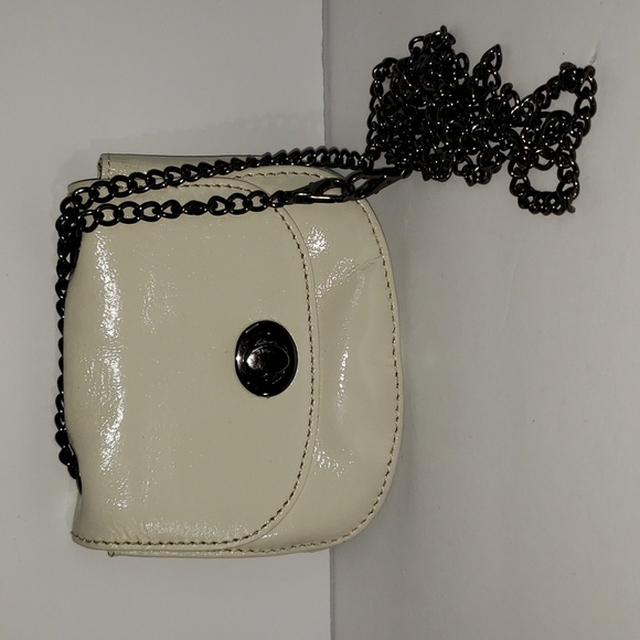 HOBO Handbags - HOBO- Cream Pleather Small Crossbody Bag, Stadium Size, 5 x 4